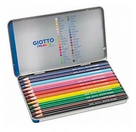 LAPIZ DE COLOR GIOTTO STILNOVO ACUARELABLE LATA X12